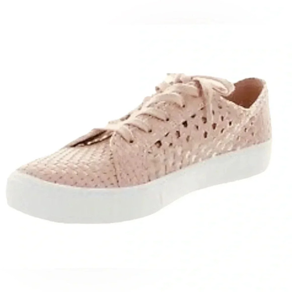 MARC FISHER Women's Surly Woven Faux Leather Sneakers - Light Pink - Size 8M - Picture 3 of 9